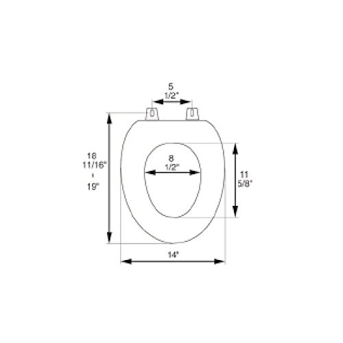 Bath Décor 5F1E1-17Bn Deluxe Wood Toilet Seat, Light Oak/Brushed Nickel #TOP3