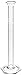 Corning Pyrex Borosilicate Glass Single Metric Scale Graduated TD Cylinder with Spout, 10ml Capacity, 13mm OD x 177mm Height (Case of 1)
