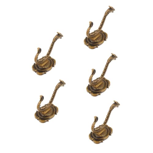 HOMSFOU 3 Piezas Gancho para ropa de entrada percheros para pared ganchos para toallas al aire libre puerta percha de pared ganchos de ducha para ducha interior colgador de llaves Golden