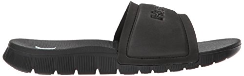 Hurley Women's Fusion Slide Sandal, Black/White, 9 Regular Us #TOP5