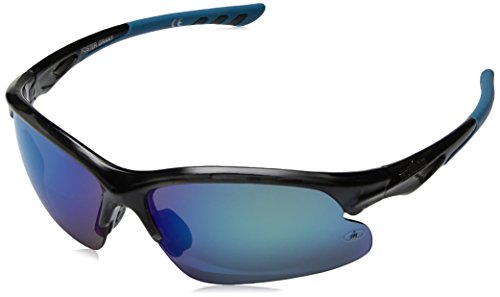 Ironman Men's Ambition Wrap Sunglasses, Black, 60 mm