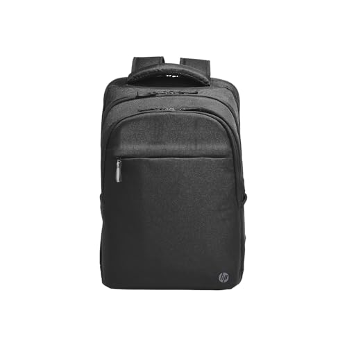 HP Renew Business Backpack Mochila para Portátil de 17.3 pulgadas, Poliéster Reciclado, Resistente al Agua, Cremallera, Negro
