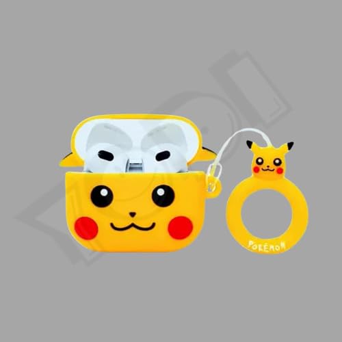 Image of YODI Case Cover for Airpods Pro|Pro 2|Airpods Pro 3|Airpods 4 Pouch, Silicone Cases with Cleaner Kit 360 Drop Protection,Shock-Resistant ((PEKACHU), Airpods 4)