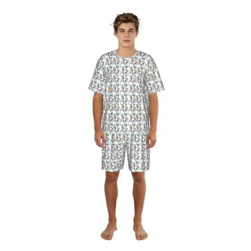 Pyjama homme perroquet extensible pour ne plus avoir chaud la nuit au lit