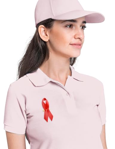 Image of Curvier 200PCS Red Satin Ribbons for Red Ribbon Week HIV and AIDS Awareness Ribbon Pin