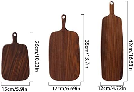 Premium B & Walnut Cutting Board - 35cm Chopping Block for Pizza, Bread, Fruits, Vegetables & Sushi - Stylish Hanging Design, Durable Kitchen Essential for Chefs & Home Cooks