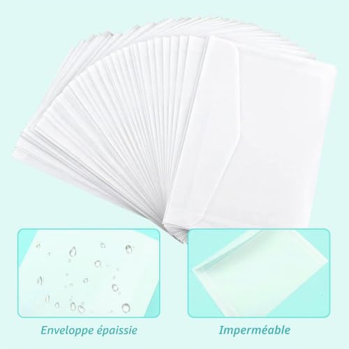 NICKLIN 20 Vélin Translucide Pré-Plié Enveloppe Transparente 22,5x15,5 cm – vue 4