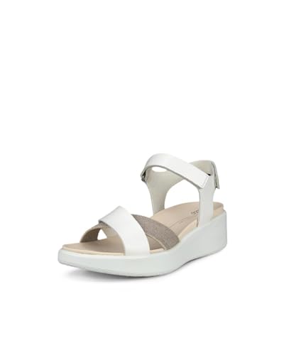 Image of ECCO Flowt Wedge Luxury Crossband | Casual Sandals