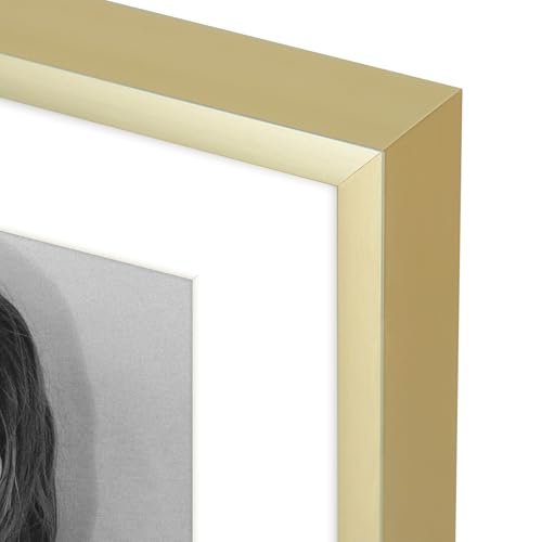 Golden State Art RW2_GSA_66AT34V 14X11 Aluminum Picture Frame - With Mat For 11X8.5 Diploma - Real Glass Front - 11 X 14 Metal Frame Fits 8.5 X 11 Certificate/Document thumb #6