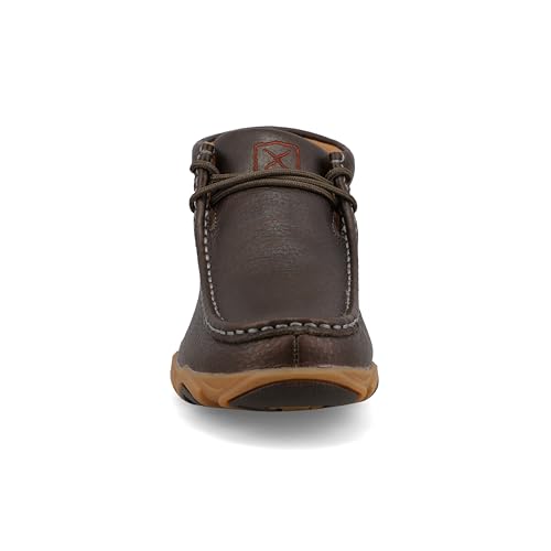 Image of Twisted X Women's Chukka Driving Moc, Moc Toe with CellStretch, Opal Brown, 5.5 M