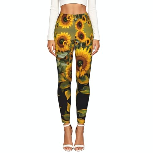 Leggings de compresión suaves florales para mujer que entrena 2