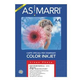 AS MARRI carta inkjet a4 185gr 50fg photo lucida