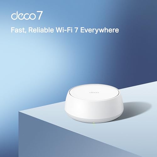 Image of TP-Link Dual-Band BE3600 WiFi 7 Mesh Wi-Fi Router (Deco BE23) | 4-Stream 3.6 Gbps | 160 Mhz Channels | Covers up to 2,500 Sq.Ft | 2x 2.5G Ports Wired Backhaul | VPN,MLO,AI-Roaming, HomeShield (1-Pack)