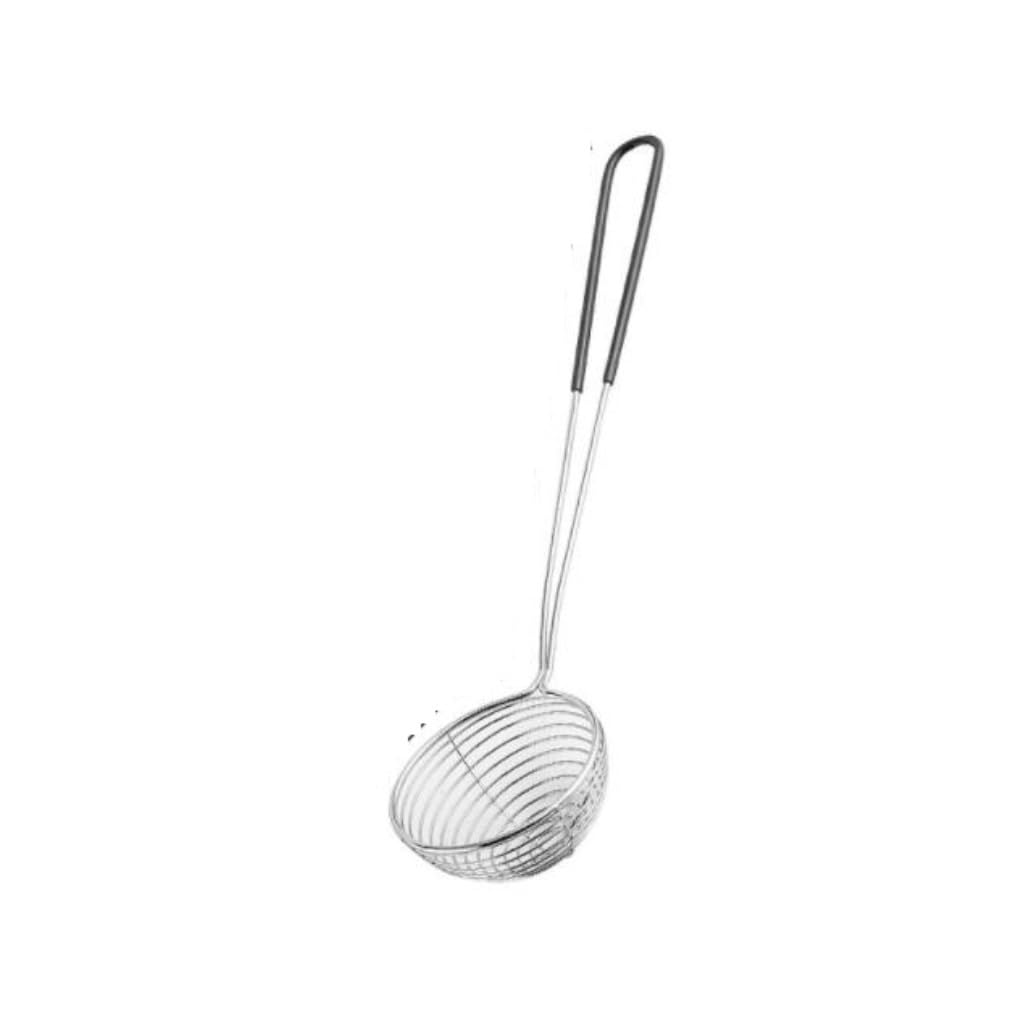 Colador De Cocina Filtros de Alimentos Tamiz de colador de Acero Inoxidable, Cuchara de Skimmer de Alambre con Mango for Olla Caliente Comiendo Sopa Drenaje Escurridor Pasta(10pc)