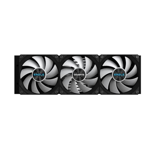 Image of GIGABYTE Eagle 360 - AIO Liquid CPU Cooler - 360mm Radiator, 3X 120mm High-Volume PWM Fans, Compatible with Intel LGA 1851 /1700 /115X /1200, AMD AM5 /AM4 - Black (GP-GIGABYTE Eagle 360)