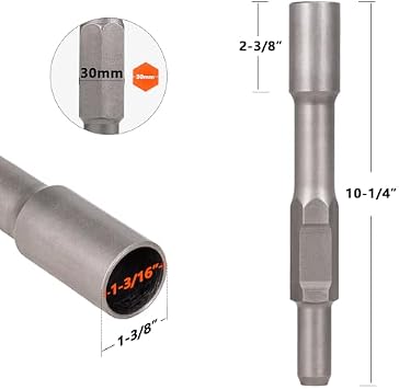 Berserker 30-Pound Demolition Jack Hammer with 1-3/16 Hex Ground Rod Driver