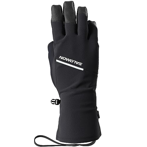Salomon Propeller One Unisex Gloves, Weather protection, Cozy warmth, Durable performance, Deep Black, Deep Black, S - Image 2