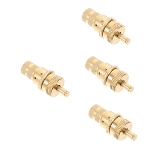 BESPORTBLE 4pcs tapas decorativas de válvula de neumáticos de metal para vehículos y bicicletas miniatura 1