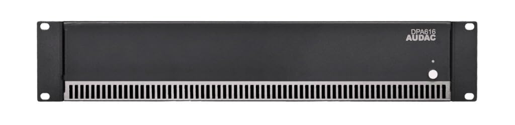 AUDAC DPA616 amplificateur Audio 16.0 canaux Maison Noir - Amplificateurs Audio (16.0 canaux, 960 W, D, 0,1%, 100 DB, 60 W)