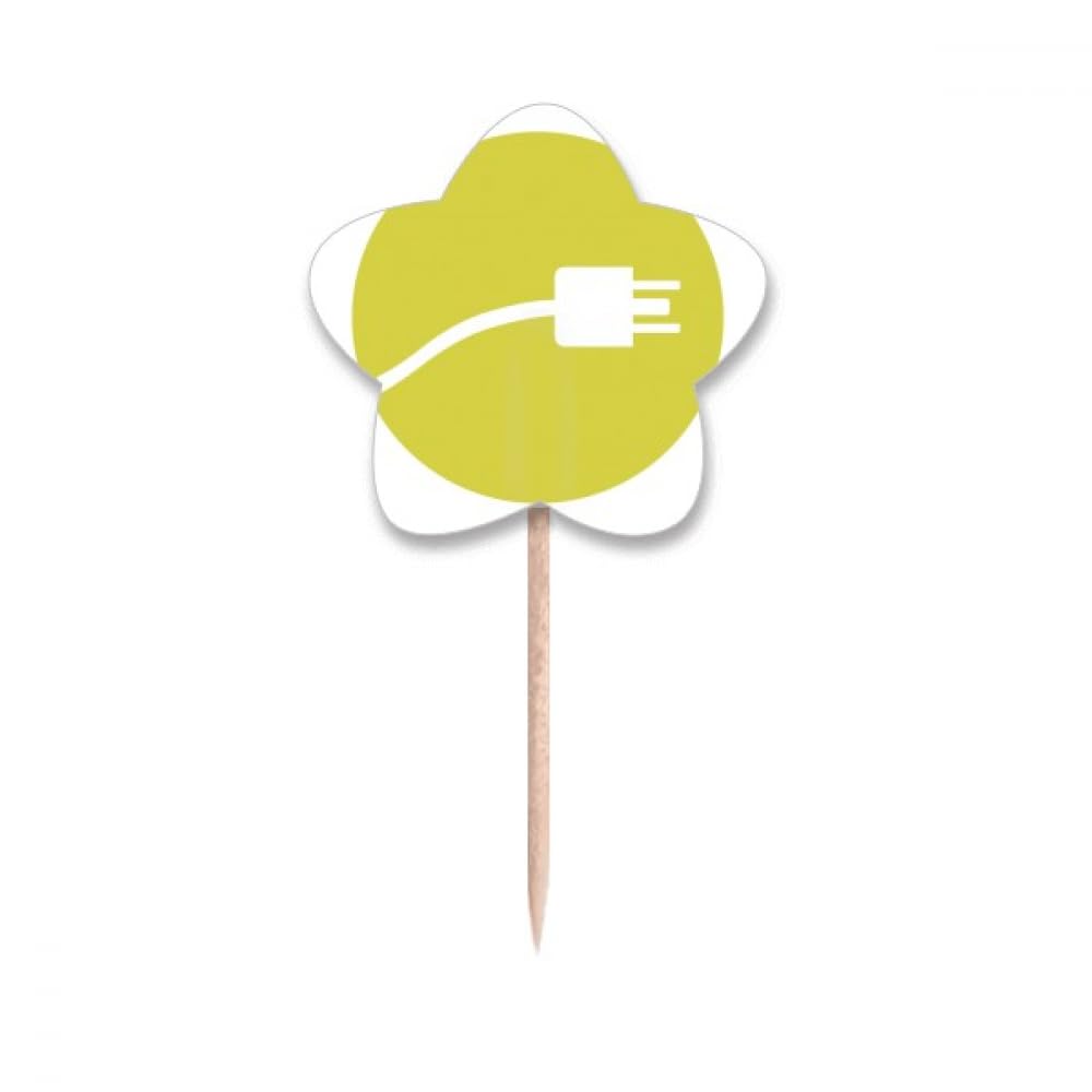 Câble de chargement jaune pour cupcakes parties et moments de charge festifs