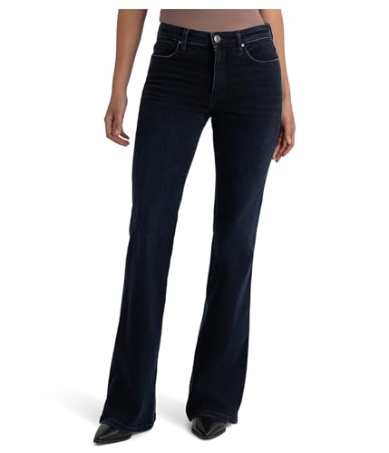 KUT from the Kloth, Womens, Ana High-Rise Fab Ab Flare-Baby Double Needle All Over, Ambitious, Size: 8, Inseam: 33