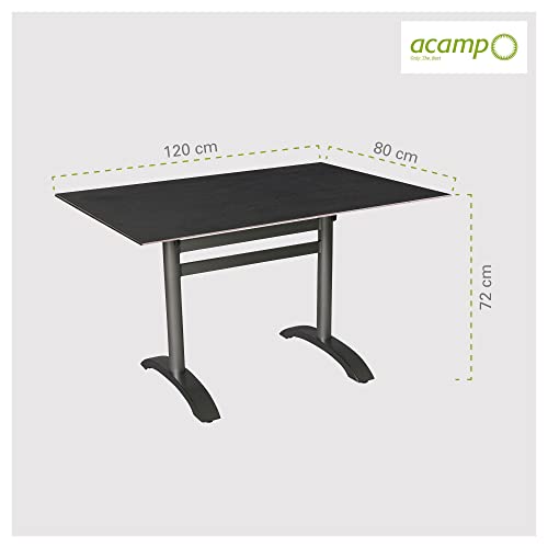 Gartentisch Acaplan klappbar 120×80 cm für Balkon und Terrasse