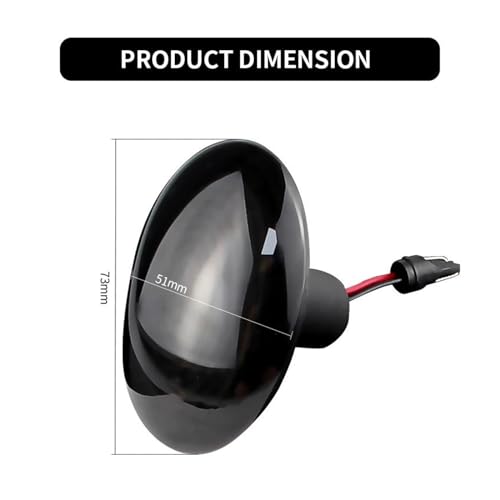 Wskaźnik lusterka 2 sztuki do Cooper R55 R56 R57 R58 R59 CL-R56-LSM-SM LED dynamiczne boczne światło kierunkowskazu sekwencyjnego migacza
