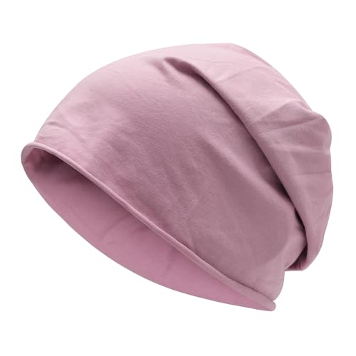 Image of ZLYC Cotton Thin Slouchy Beanie Hat for Men Women Fashion Soft Stretch Knit Skull Cap