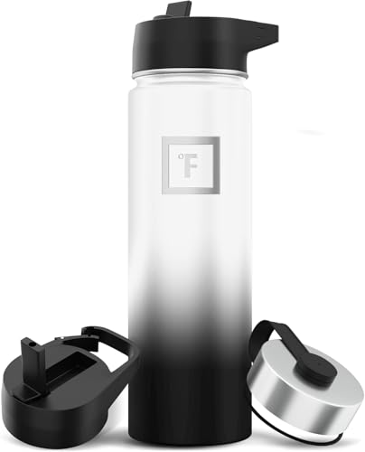 IRON °FLASK Camping & Hiking Hydration Flask with 3 Lids