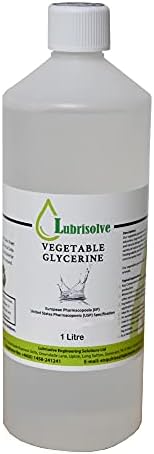 1 Litre Vegetable Glycerine EP/USP Grade, Non-GMO, Odourless & Colourless (1 Litre)