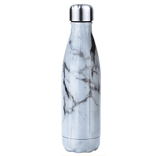 ZXK CO Stainless Steel Water Bottle 17oz, BPA Free Double Wall Vacuum Insulated Reusable Water Bottle, Keeps Hot & Cold Leakproof Bottle for Kids, Sports, Gym