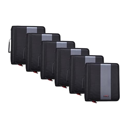 Case-it 2-Inch Zipper Binder with 350-sheet capacity