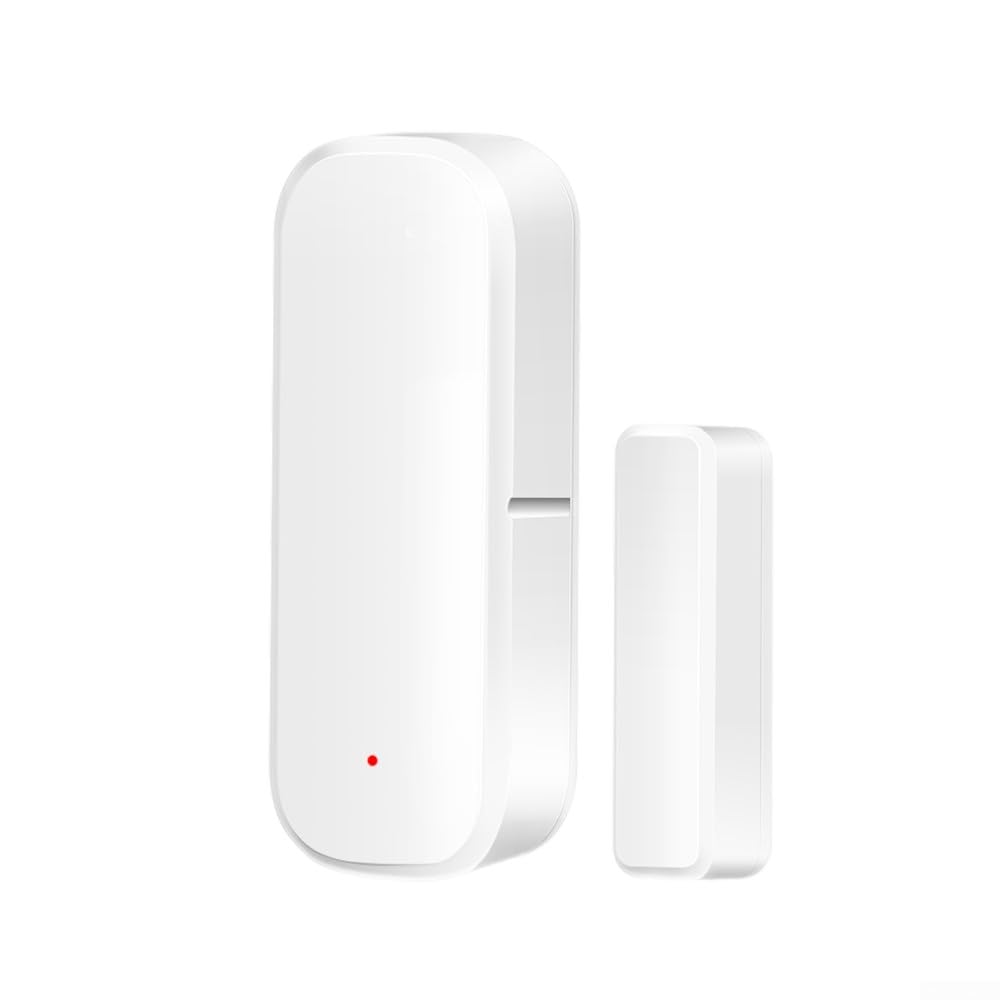 Sensor de puerta, para conexión Zigbee Detectores inteligentes de puerta abierta/cerrada, sensor de contacto de puerta inalámbrico para sistema de alarma, para sensor de interruptor Tuya (10 piezas)