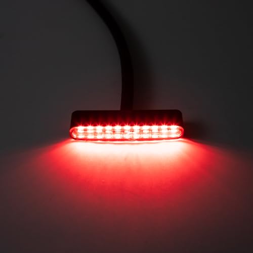 evomosa Mini Motorrad Rücklicht LED Motorrad Rückbremsleuchte Bremslicht Lampe für Roller ATV Cafe Racer Bobber Heckleuchten (Schwarz)