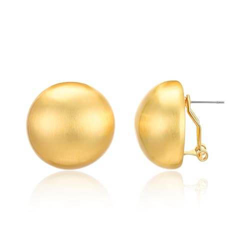 Gold Geometric Earrings for Women, Chunky Gold Dangle Earrings Trendy Vintage Statement Earrings Dupes Jewelry for Her