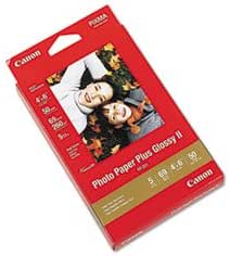 Amazon.com: - Photo Paper Plus Glossy II, 4 x 6, 10.6 mil, White, 50 ...