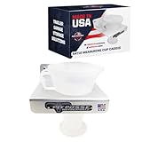 Pit Posse PP107 Ratio Measuring Cup Caddie Caddy Holder - Made in USA - Garage Enclosed Trailer Shop Automotive Race Car Accessory Aluminum Storage Organizer -Includes Mounting Hardware (Silver)