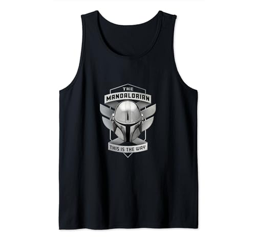 The Mandalorian haut sans manches Star Wars tank top avec motif casque de geek