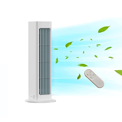 Desk Tower Fan 2023, 60° Oscillating Fan with Remote, 13''