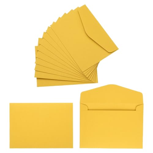 Enveloppes pour cartes-cadeaux PATIKIL papier 110g jaune foncé 120 pièces