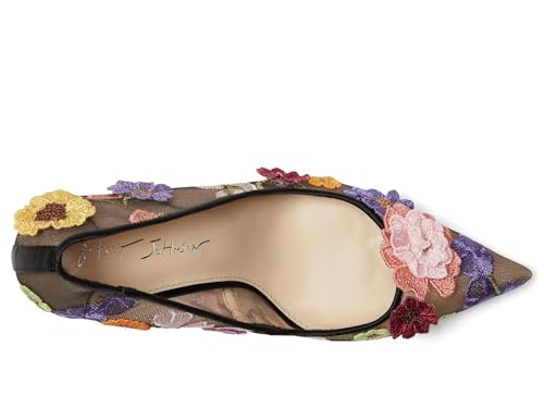 Betsey Johnson Women's Aimey Pump, Black Floral, 62