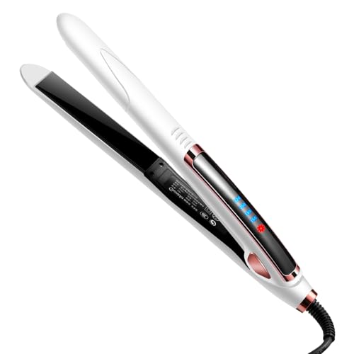 Plancha de Pelo Cerámica Profesional 1 Pulgada Blanca miniatura 1