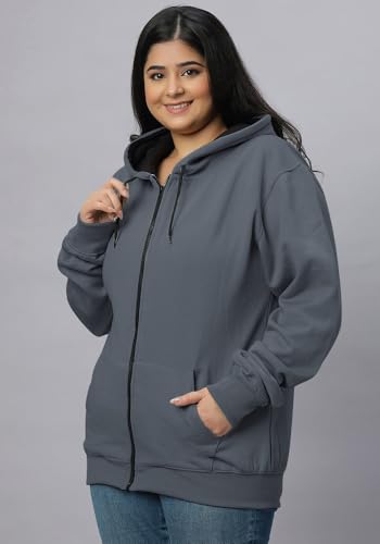 Image of Wear Your Opinion Women's Plus Size Fleece Zipper Hoodie Jacket