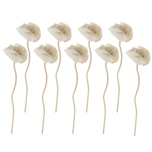 Luxshiny 9piezas Palos Aromáticos De Flores Secas para Difusor De Decoración Elegante para Hogar Oficina Aromaterapia Natural Diseño Refinado