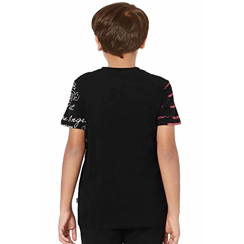 Image of JACK & JONES All Over Print Cotton Shirt Collar Boys T-Shirt