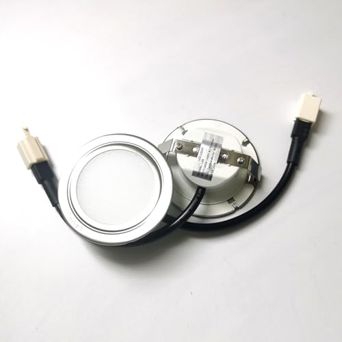 ruehalf 1 paio AC 220V 2W Accessori for cappe da cucina Faretto rotondo a LED Lampadine e tubi a LED 6000K
