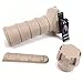 NLLeZ 1pc Airsoft Front Tactical Airsoft Hunting Bricolaje Kit Club Accesorio Knight Nylon M4 M16 AR15 Handle Foregrip Vertical (Color : L-Tan)