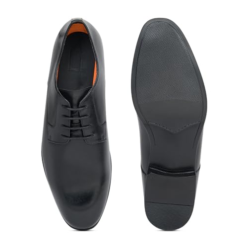 Image of HYLI Genuine Leather Formal Lace up Shoes for Men - Durable | Comfortable | Breathable | Odor Resistance | Flexible