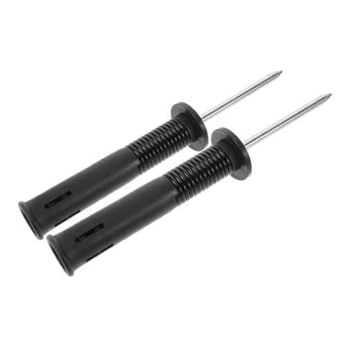 HOLIDYOYO 2Pcs Spring Base Soccer Flagpole Holder for Agility Training Durable Weatherproof Ground Stakes for Soccer Field Corner Markers and Practice Equipment