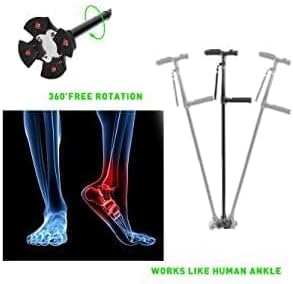 Folding Cane with Led Light, Adjustable Canes and Walking Sticks for Men and Women, Walking Cane Stick for Elderly with Cushion Handle and Pivoting Quad Base for Hiking Mountain Climbing Backpacker